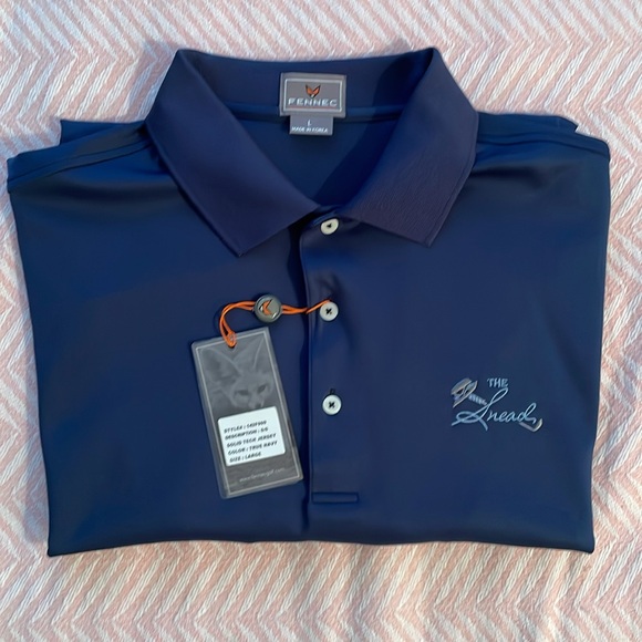 The Greenbrier’s Private Golf Course The Snead Fennec Men's Blue Polo Shirt (Lg) - Picture 2 of 12